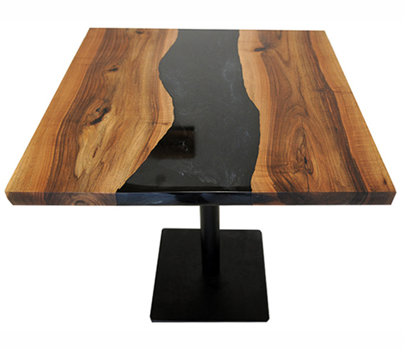 Mesa de cocina nogal macizo Yenir