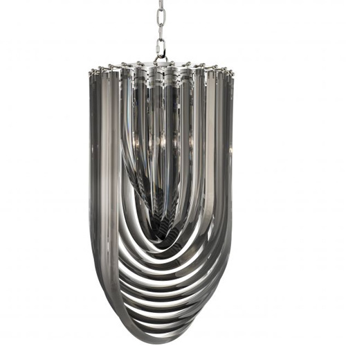 Lámpara techo negra Chandelier Murano