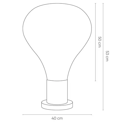 Lámpara de mesa Triz smoky