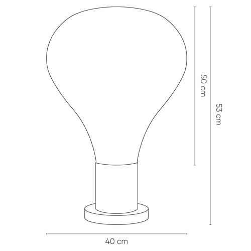 Lámpara de mesa Triz smoky
