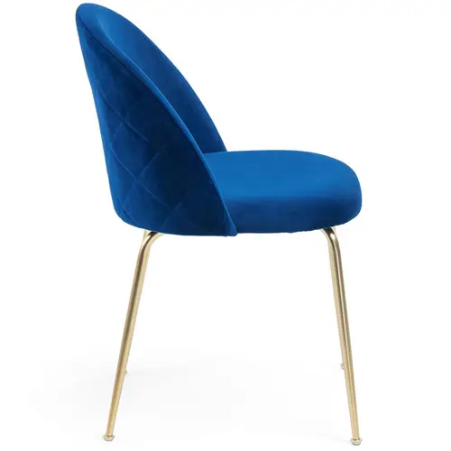 Silla terciopelo Ivonne azul