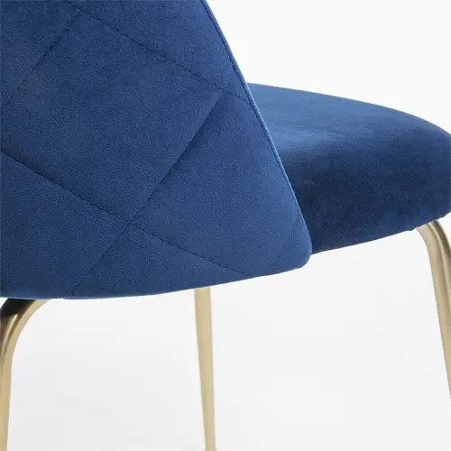 Silla terciopelo Ivonne azul