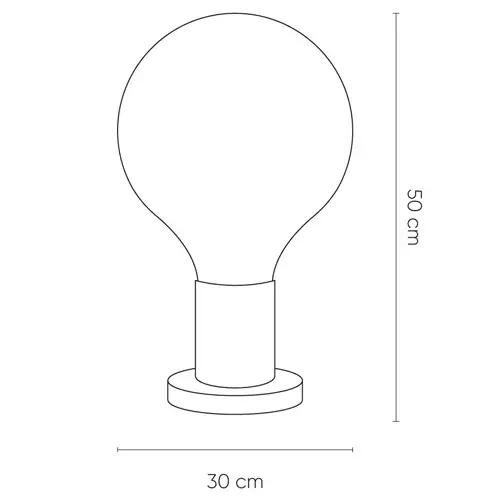 Lámpara de mesa Lauge ámbar