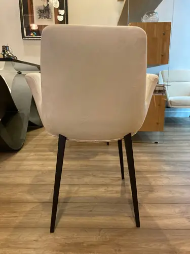Sillón moderna tapizado y acero Raccuja