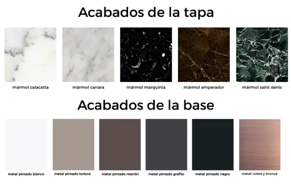 Mesa de comedor redonda mármol Art Bonaldo