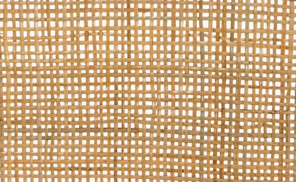 Cabecero de ratán y madera Krysia
