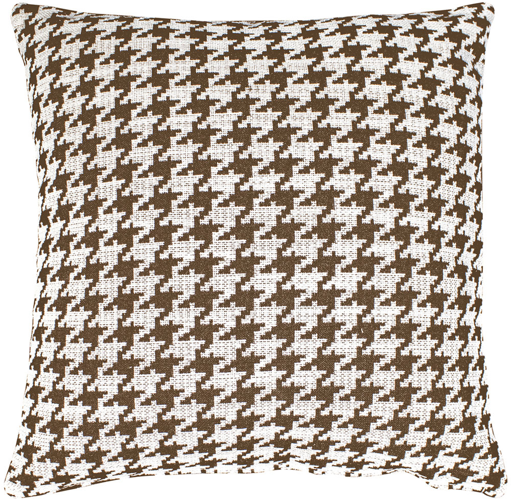 Cojin con estampado de pata de gallo blanco y negro (45x45)