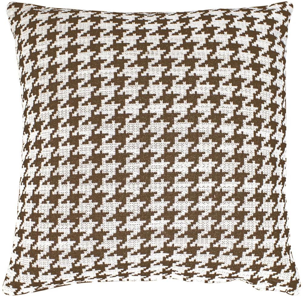 Cojin con estampado de pata de gallo blanco y negro (45x45)