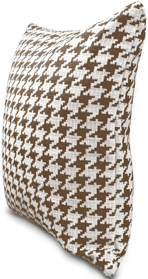 Cojin con estampado de pata de gallo blanco y negro (45x45)