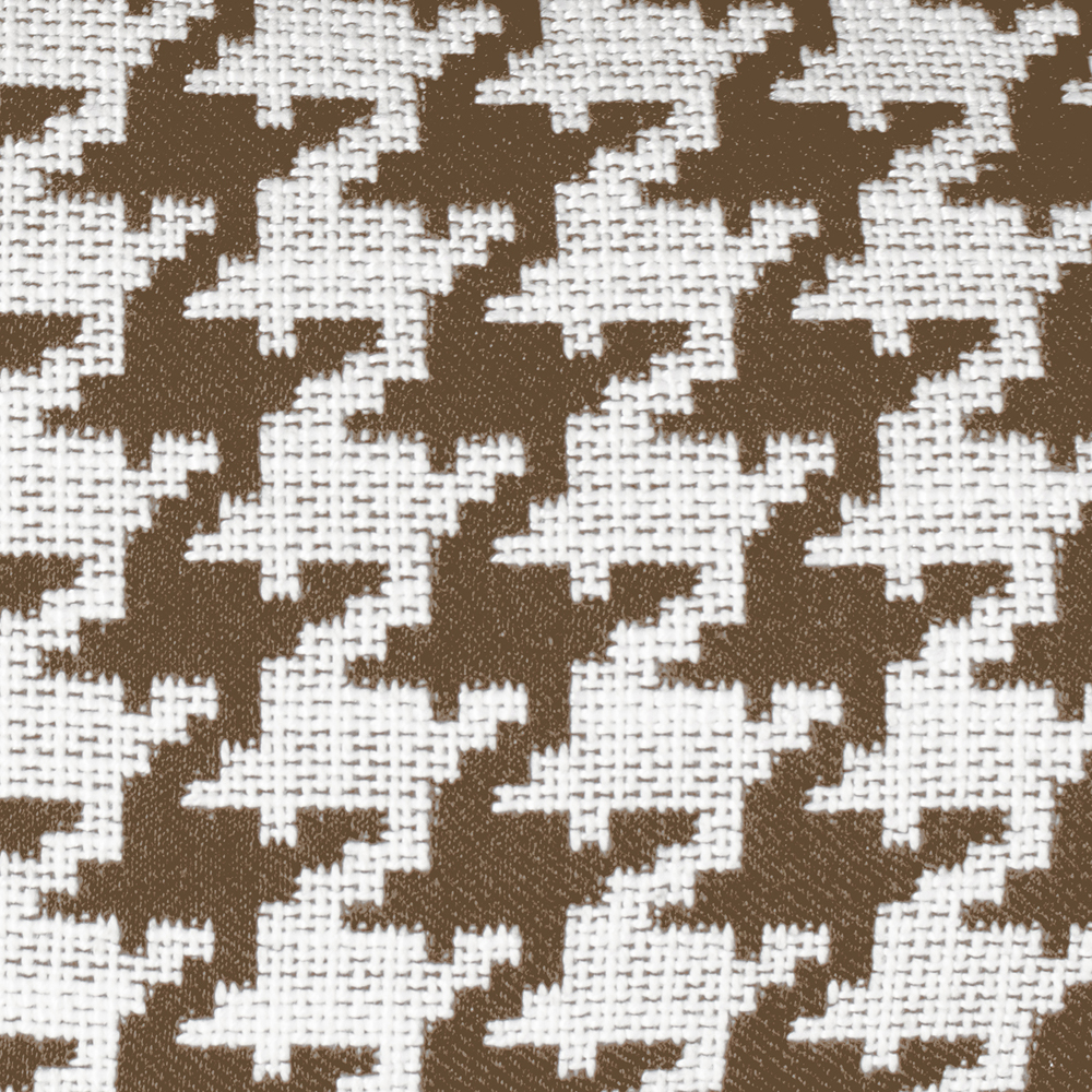 Cojin con estampado de pata de gallo blanco y negro (45x45)