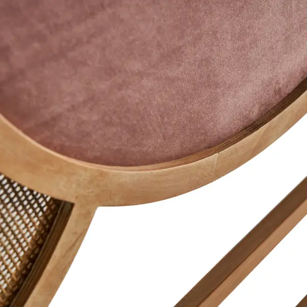 Cabecero de madera y terciopelo Bracke
