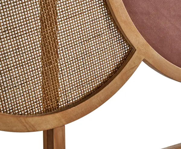Cabecero de madera y terciopelo Bracke