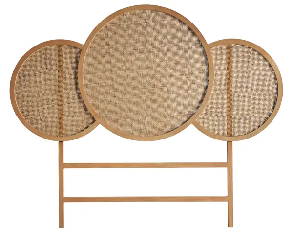 Cabecero de madera y ratán Bracke