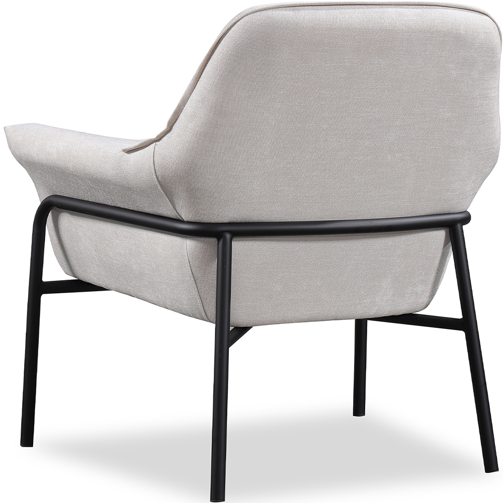 Butaca tapizada beige