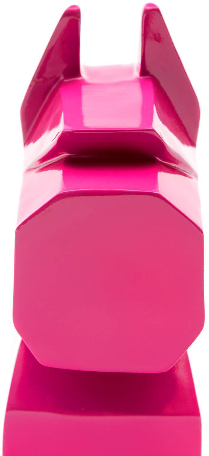 Schnauzer rosa de poliresina