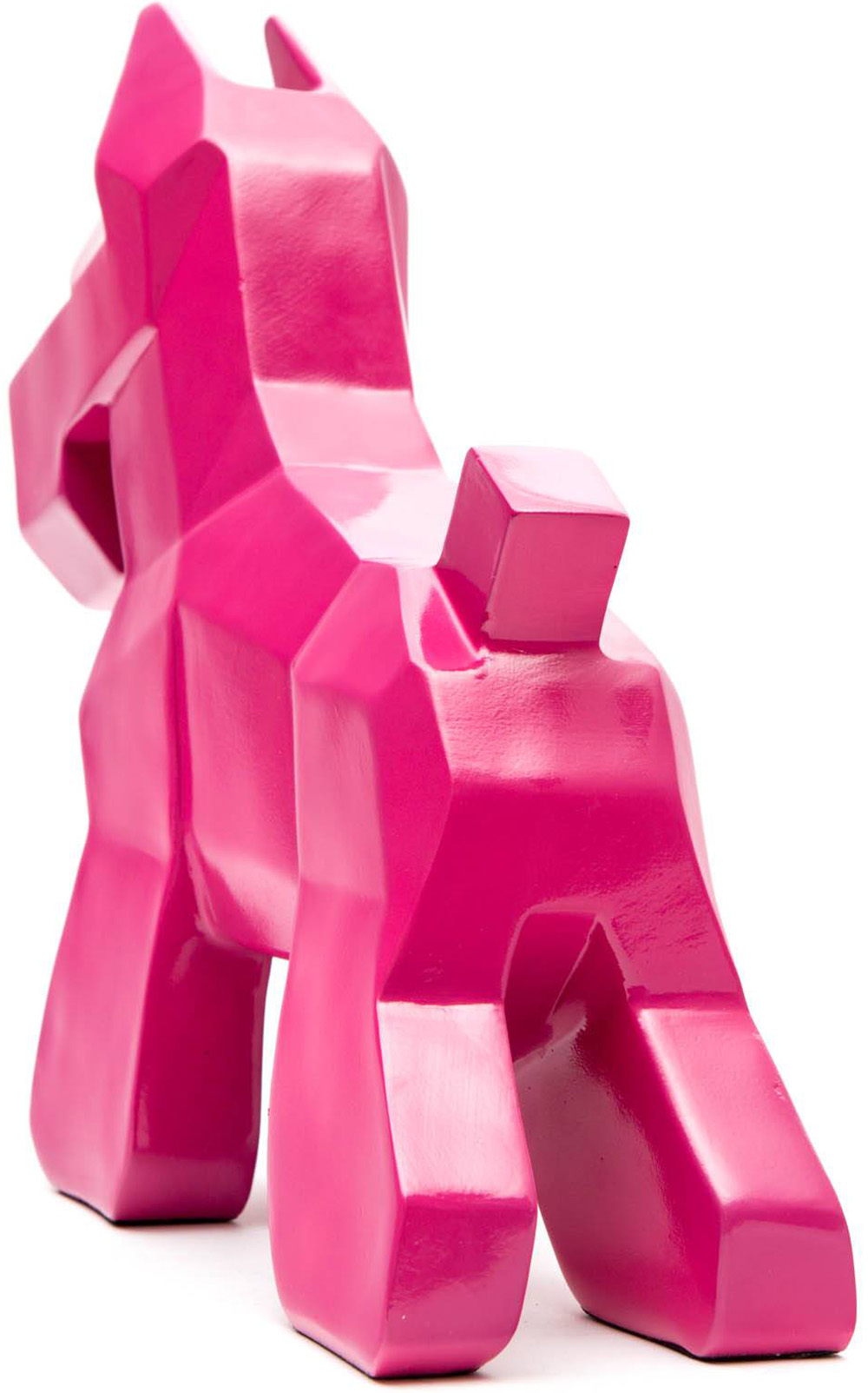 Schnauzer rosa de poliresina