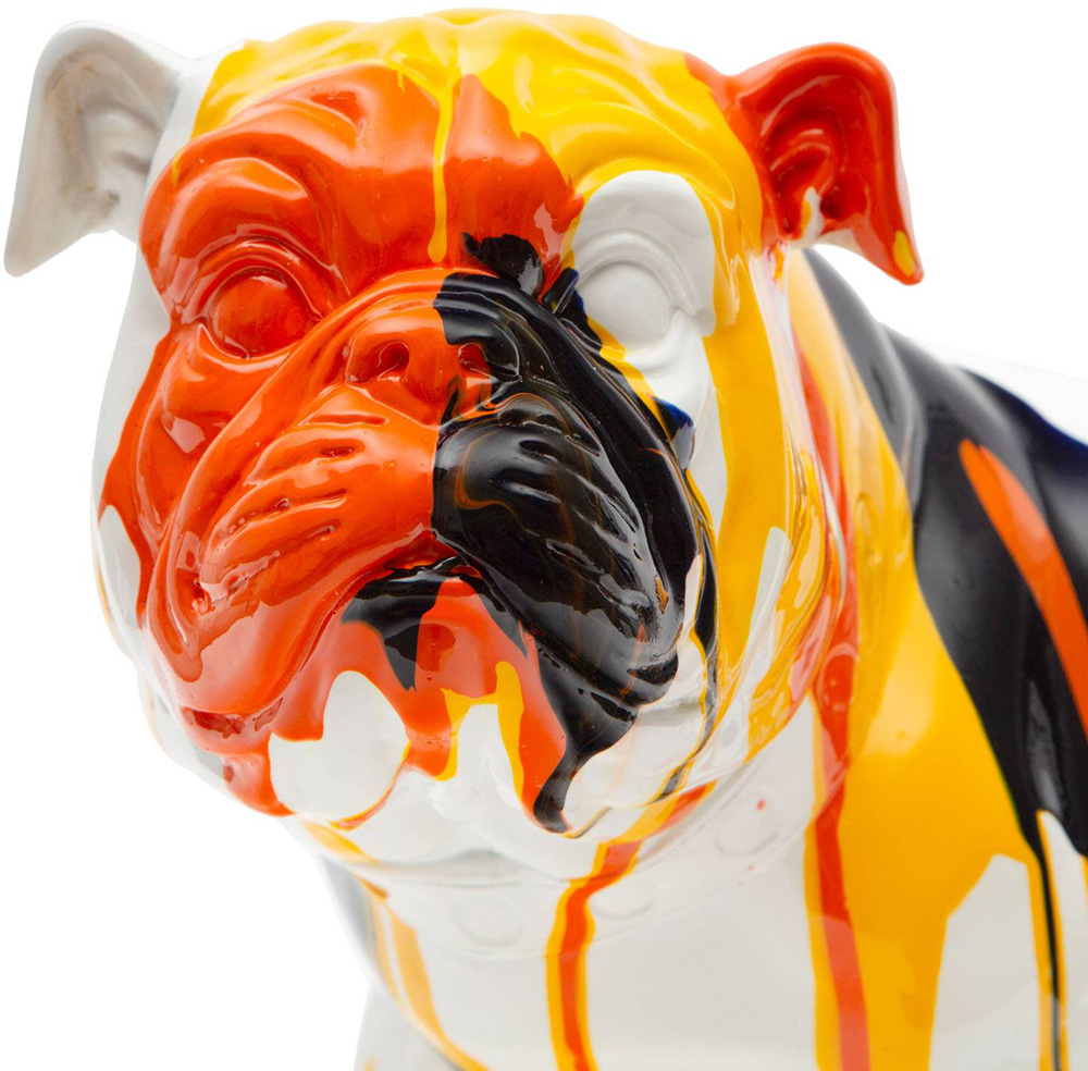 LOKI Bulldog tricolor de poliresina