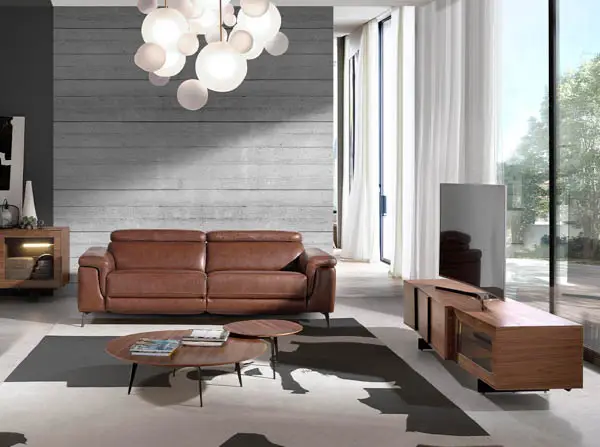 Mueble de Tv moderno Hebe nogal