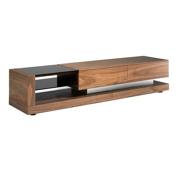 Mueble TV madera y cristal Blackpool Ángel Cerda