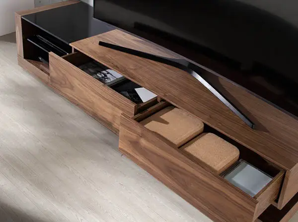 Mueble TV madera y cristal Blackpool Ángel Cerda