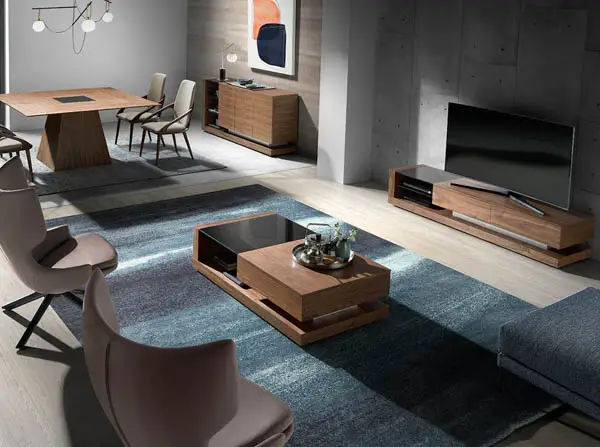 Mueble TV madera y cristal Blackpool Ángel Cerda