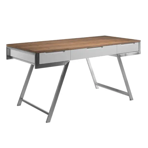 Mesa de escritorio blanca Uptown Ángel Cerda