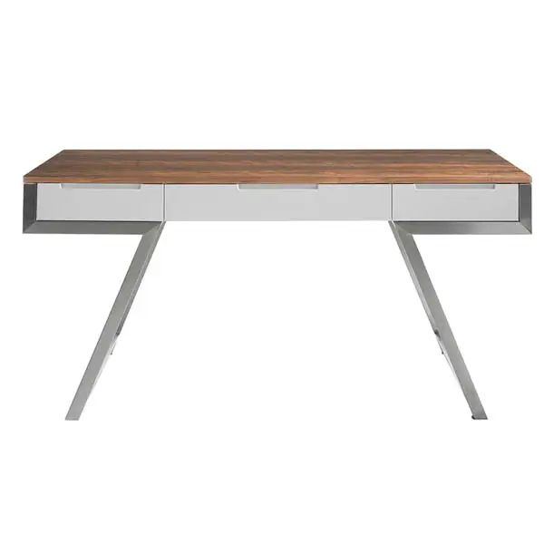 Mesa de escritorio blanca Uptown Ángel Cerda
