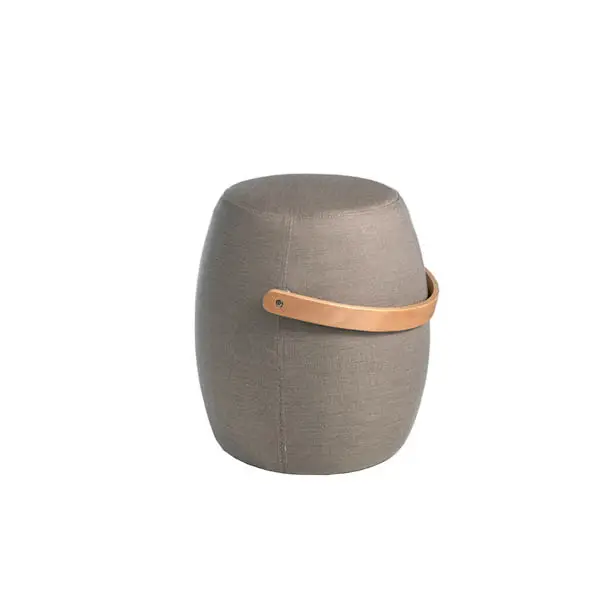 Puff gris tapizado moderno Telesio II