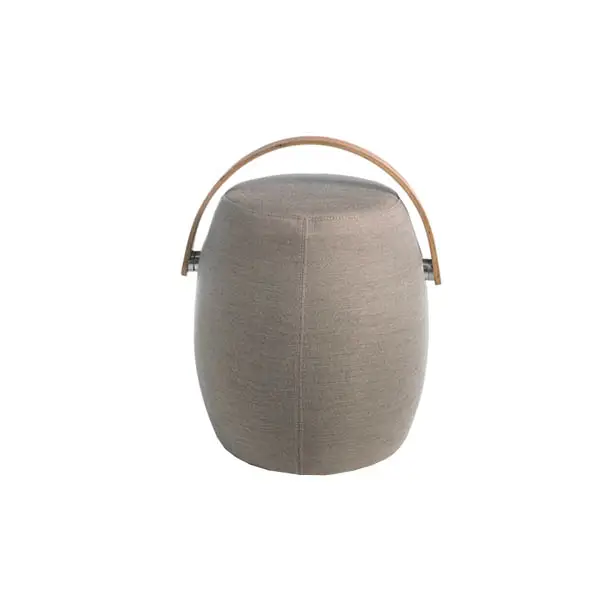 Puff gris tapizado moderno Telesio II