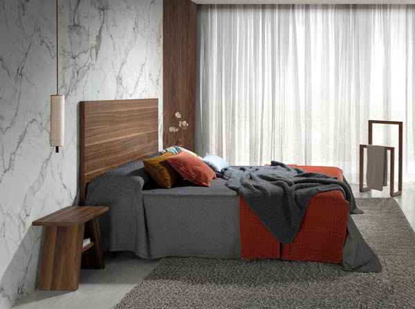 Mesa de noche moderna nogal Tíbet