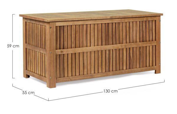 Baúl de jardín acacia Murten
