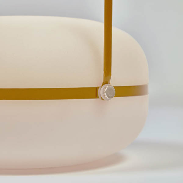Lámpara de mesa Tea exterior Mostaza