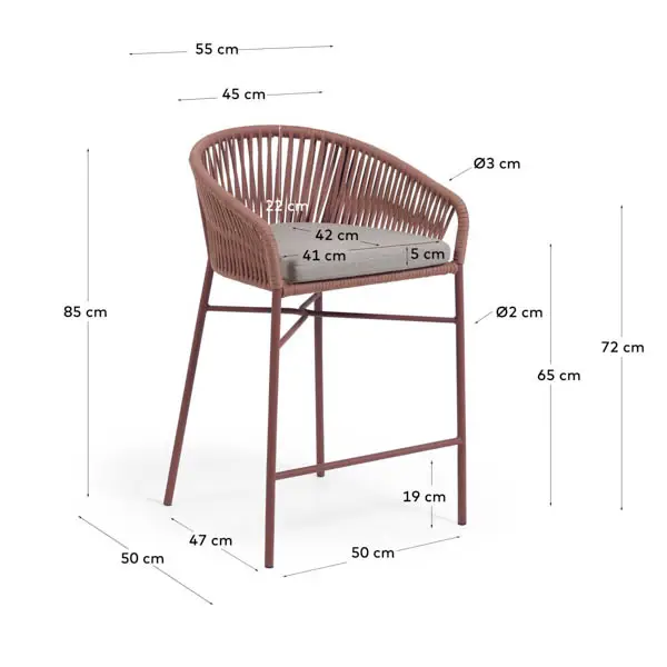 Taburete terraza Yanet