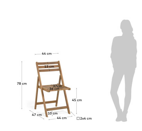 Silla plegable Terraza Daliana