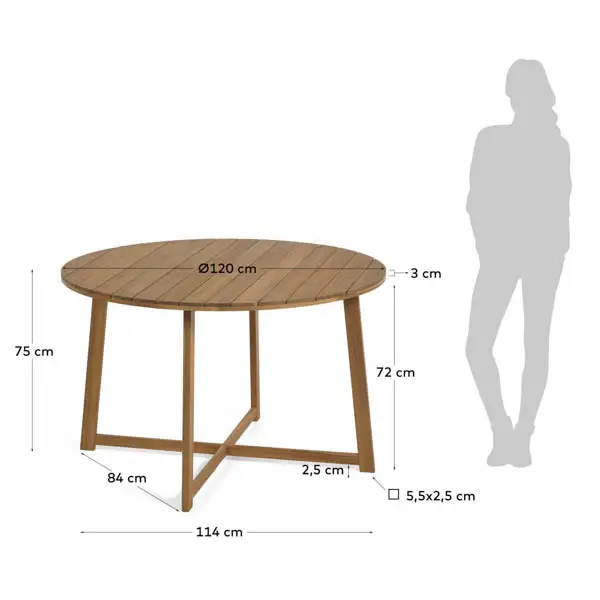 Mesa de comedor de terraza Dafne