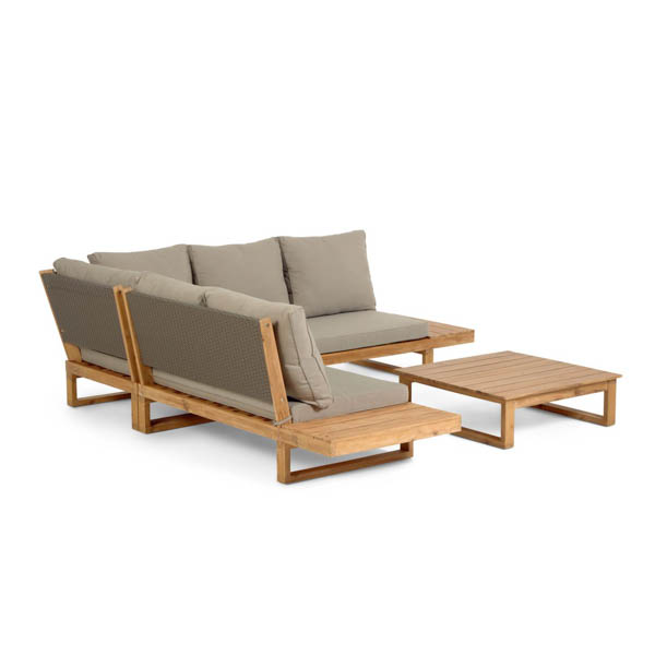 Conjunto sofá rinconera y mesa Terel