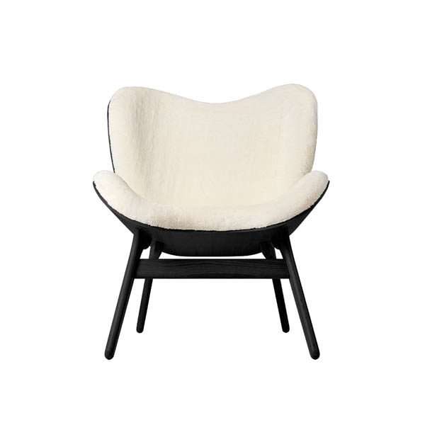 Sillón nórdico tela oveja y roble Umag