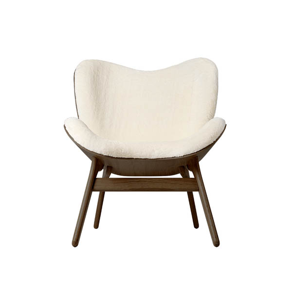 Sillón nórdico tela oveja y roble Umag