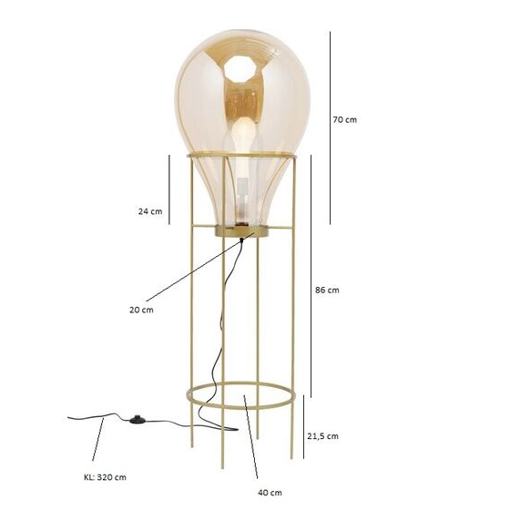 Lampara de pie Pear Frame 158 cms Kare