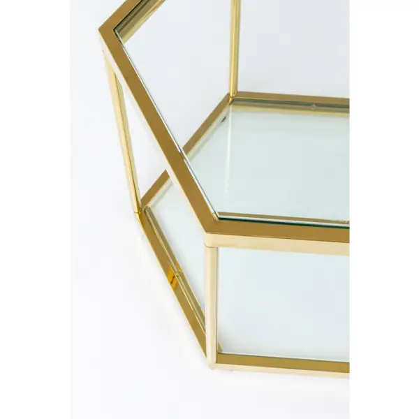 Mesa auxiliar hexagonal Comb oro Kare
