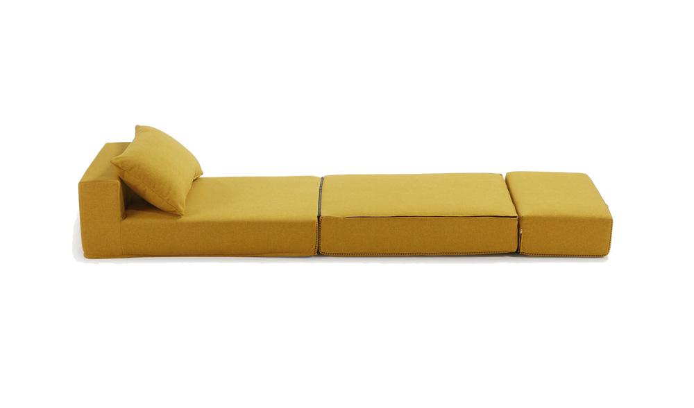 Puf Cama Mostaza Arty