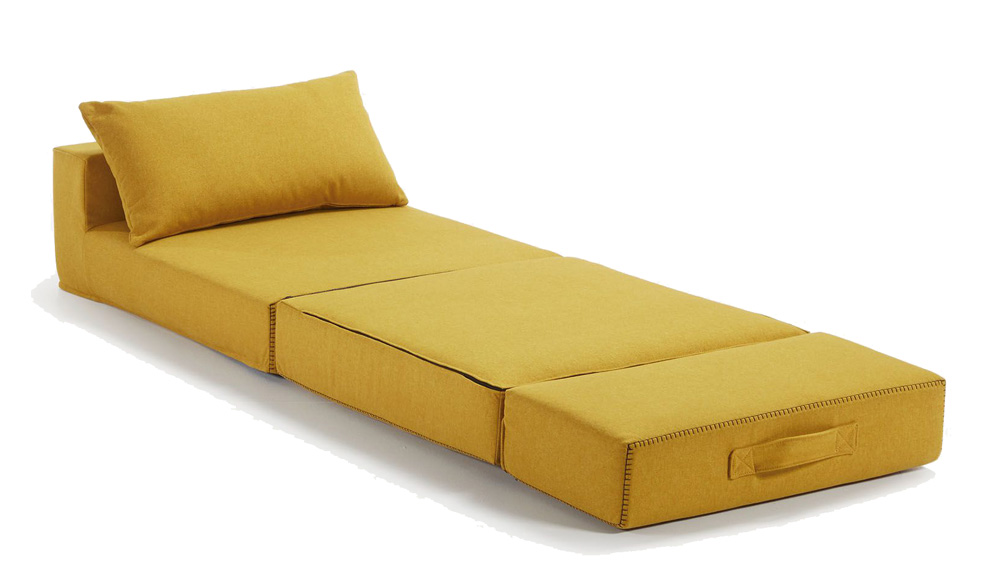 Puf Cama Mostaza Arty