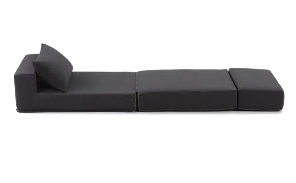 Puf Cama Negro Arty