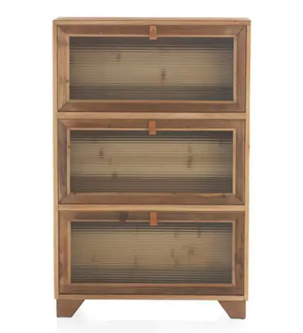 Zapatero de madera 3 compartimentos Narden