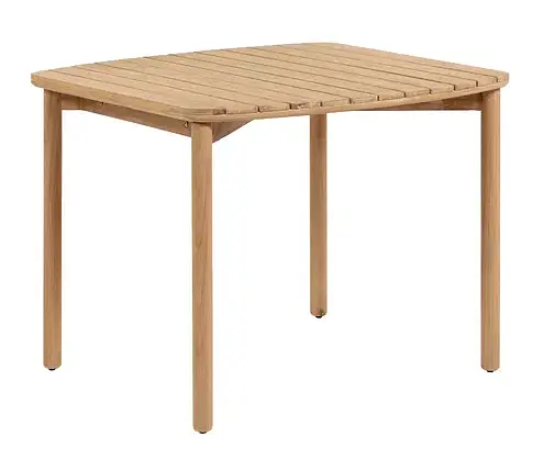 Mesa Sheryl de madera maciza de eucalipto