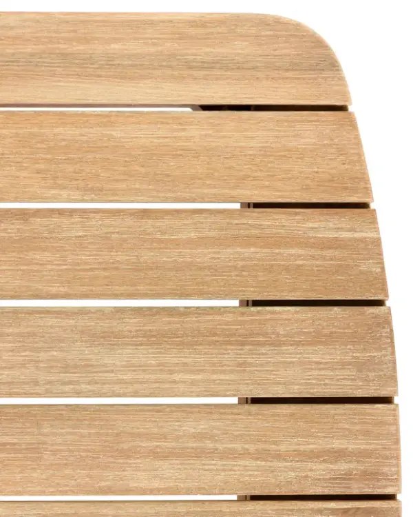 Mesa Sheryl de madera maciza de eucalipto