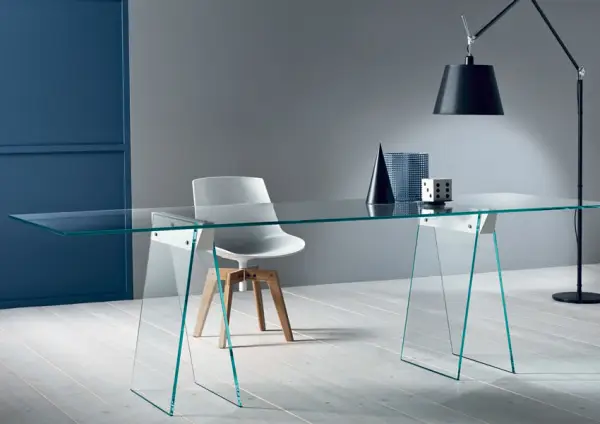 Mesa de escritorio cristal Kastel