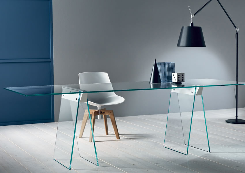 Mesa de escritorio cristal Kastel
