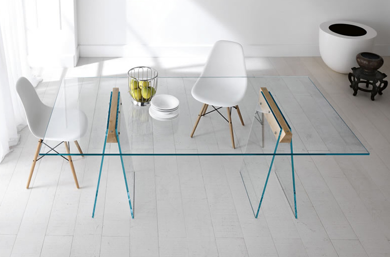 Mesa de escritorio cristal Kastel