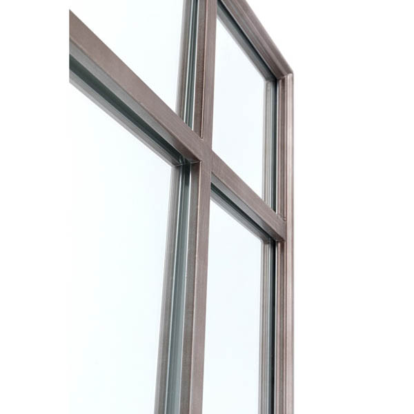 Espejo metal envejecido ventana 200x90
